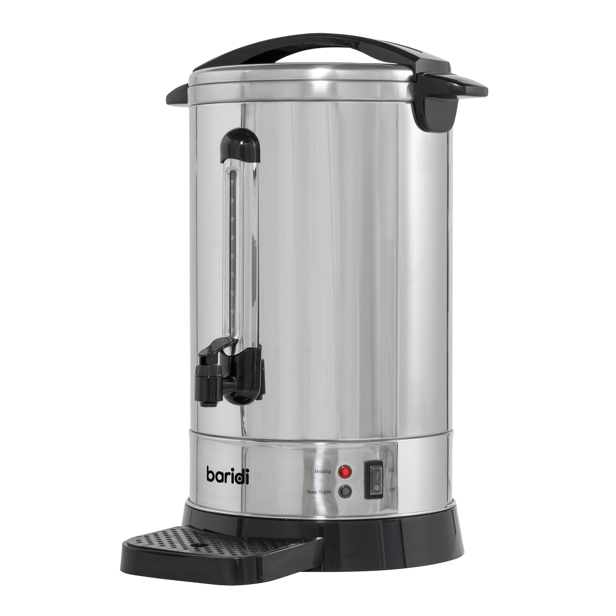 Baridi Hot Water Boiler, Tea Urn, 20L Capacity, Stainless Steel DH270
