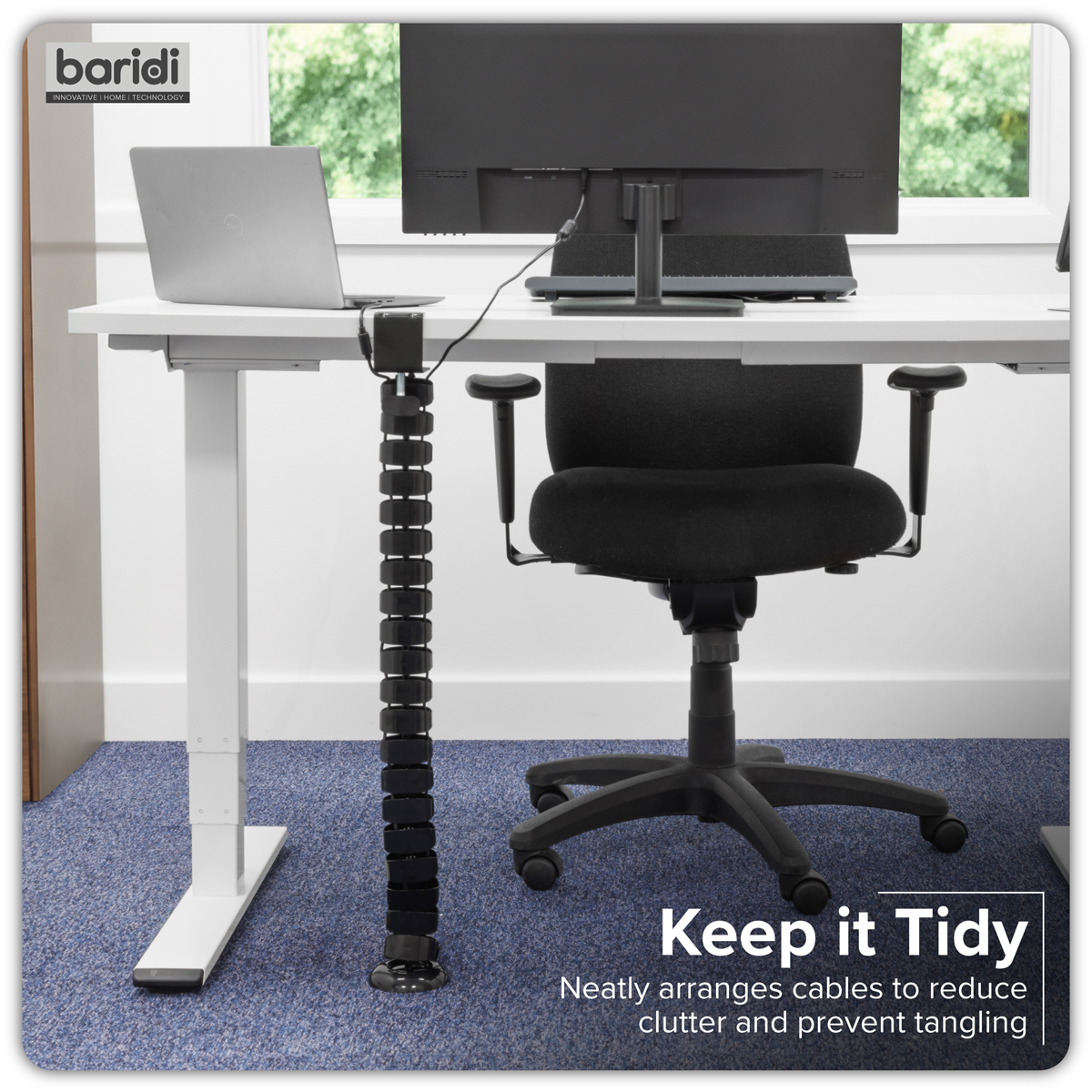 Flexible Cable Management System, Clamp-On 1.3m DH274