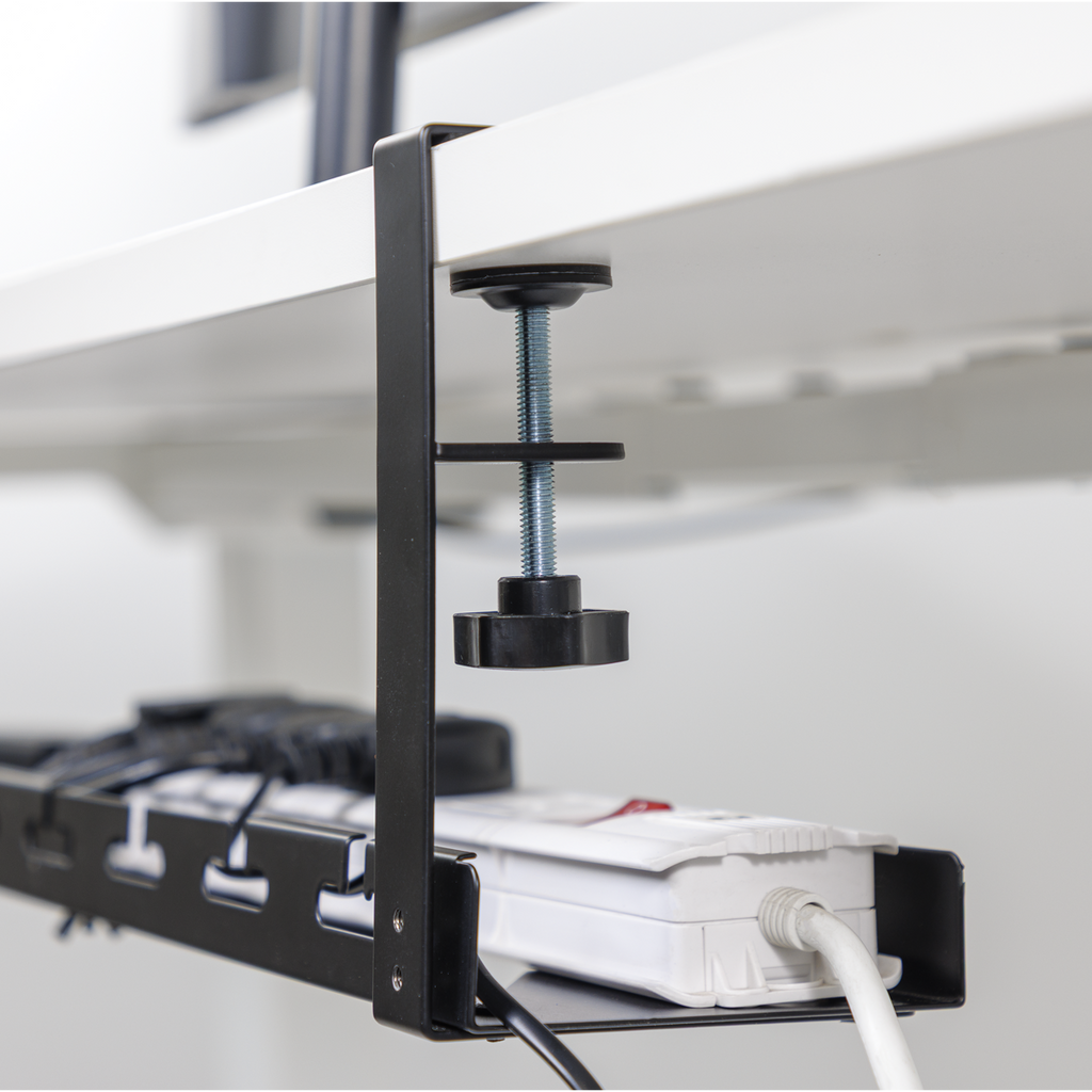 Extendable Cable Management Tray 435/730 x 130 x 190mm - Black DH276