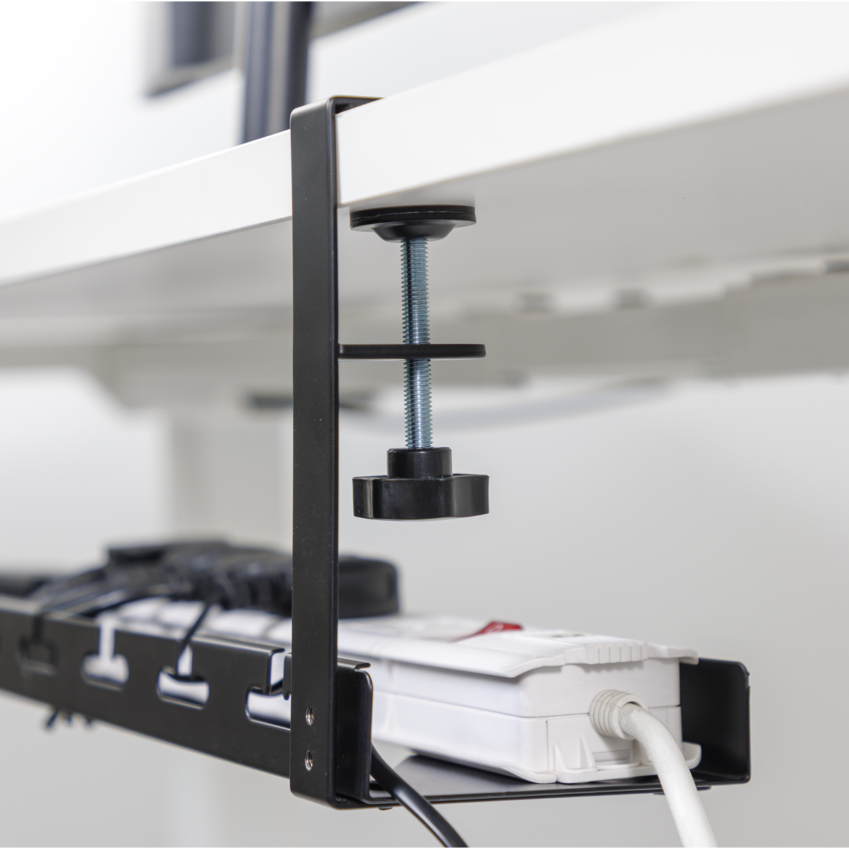Extendable Cable Management Tray 435/730 x 130 x 190mm - Black DH276