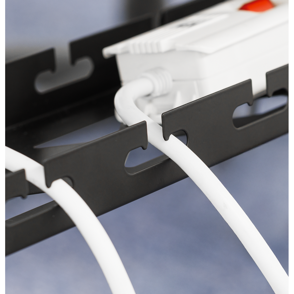 Extendable Cable Management Tray 435/730 x 130 x 190mm - Black DH276