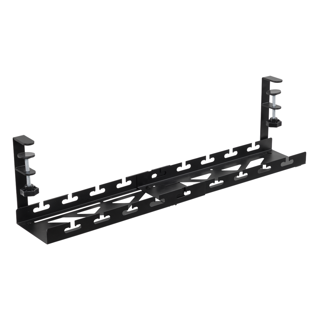 Extendable Cable Management Tray 435/730 x 130 x 190mm - Black DH276