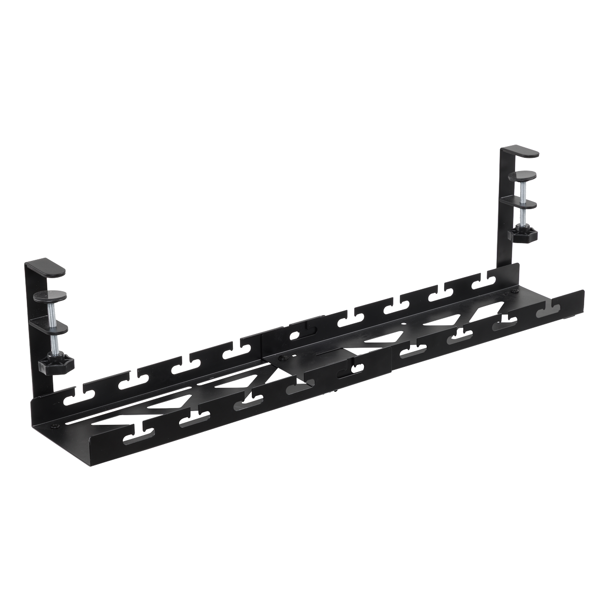 Extendable Cable Management Tray 435/730 x 130 x 190mm - Black DH276