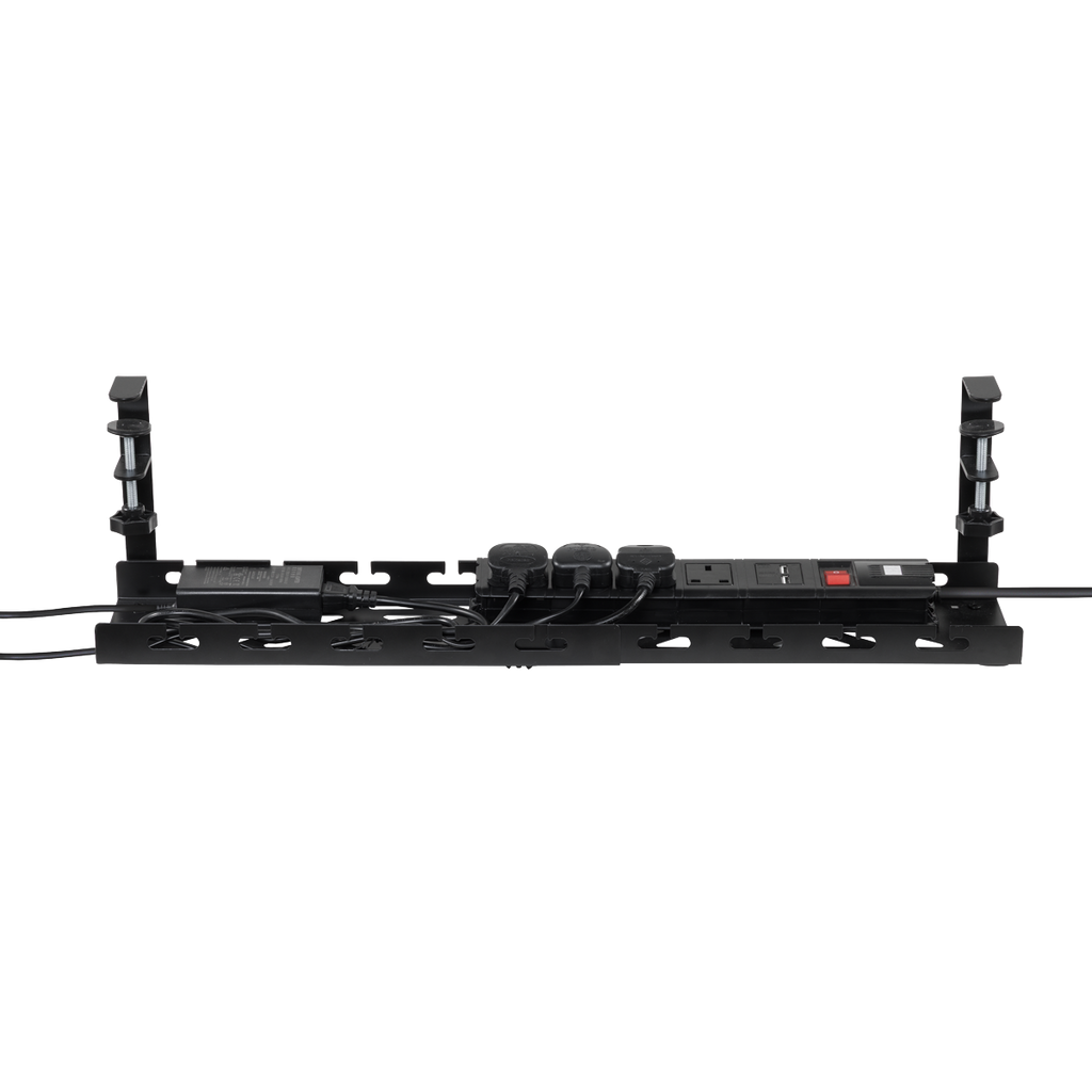 Extendable Cable Management Tray 435/730 x 130 x 190mm - Black DH276