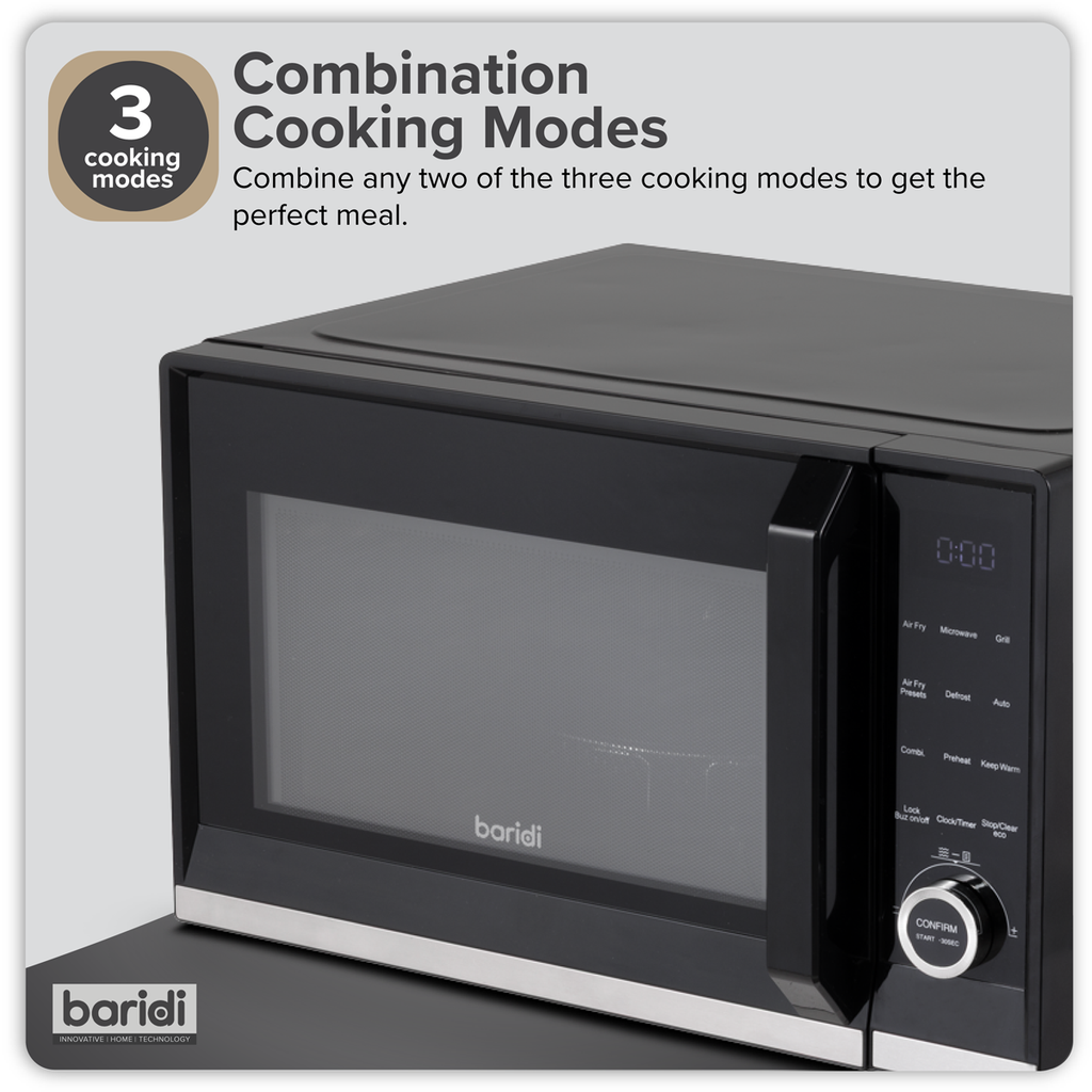 7-in-1 Air Fryer Microwave & Grill, 28L Capacity - Black DH277