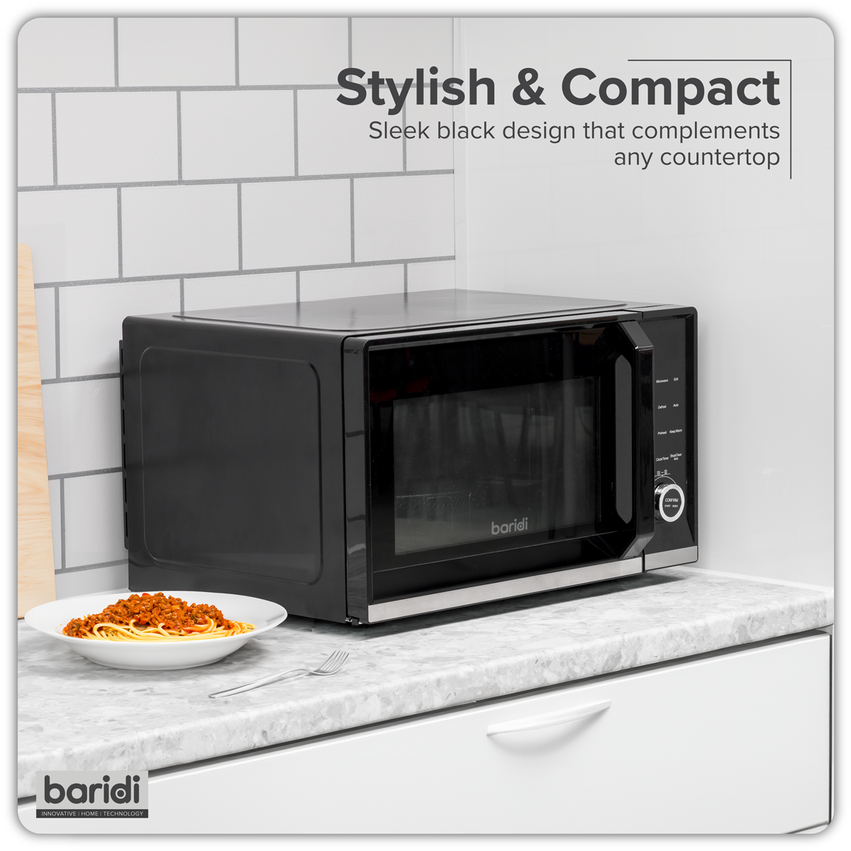 7-in-1 Air Fryer Microwave & Grill, 28L Capacity - Black DH277