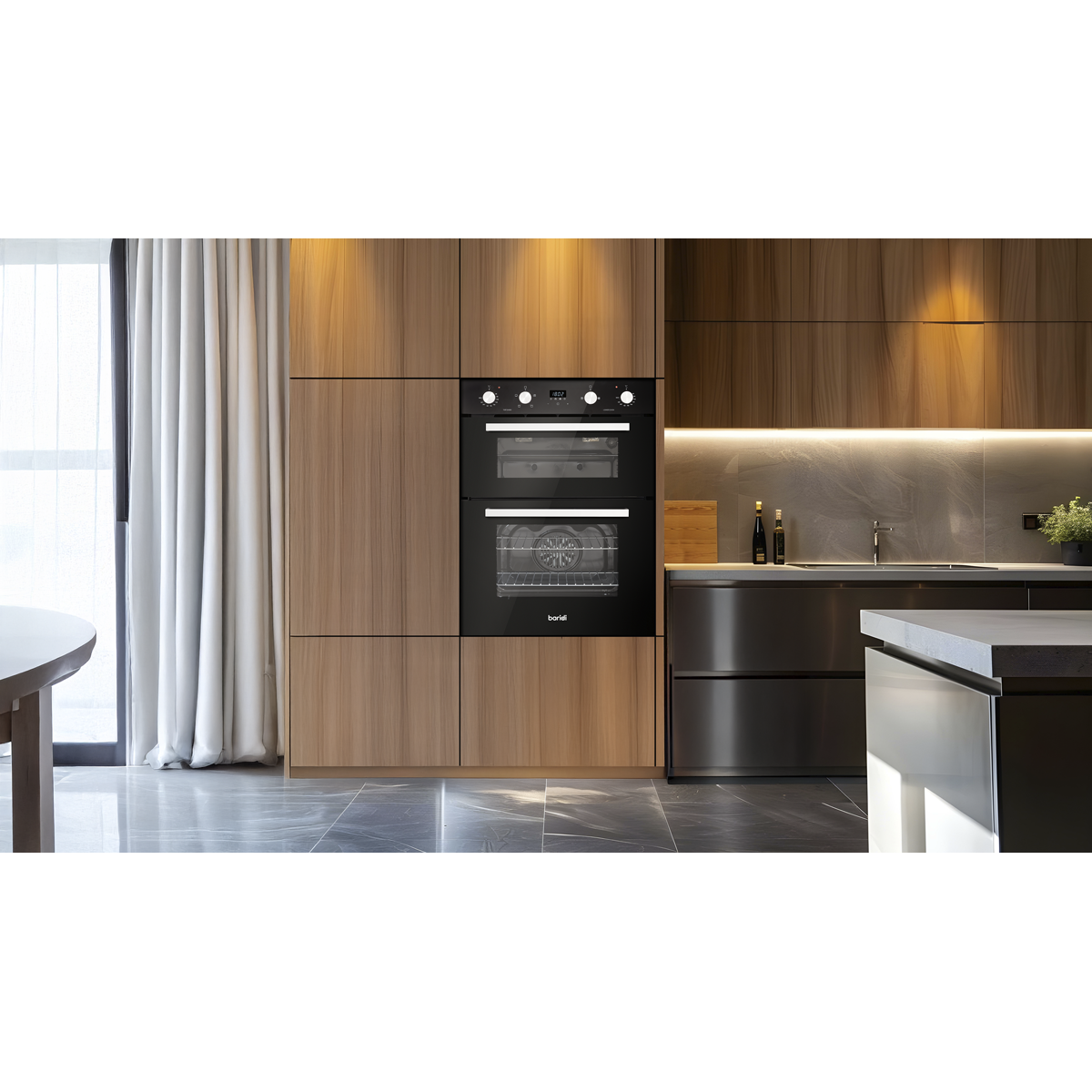 72cm Built-Under Double Oven, 74L Capacity, Energy Rating A – Black DH278