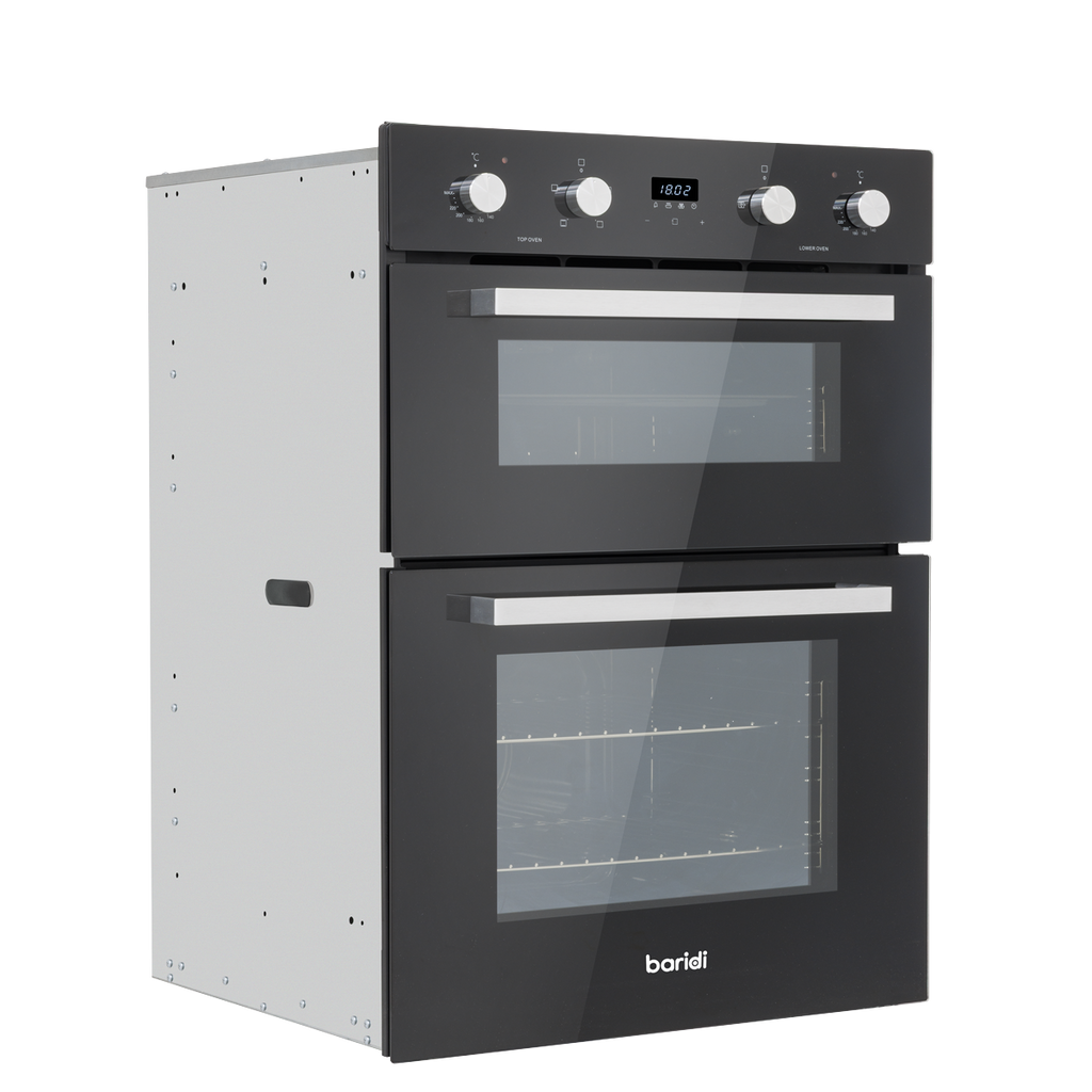 72cm Built-Under Double Oven, 74L Capacity, Energy Rating A – Black DH278