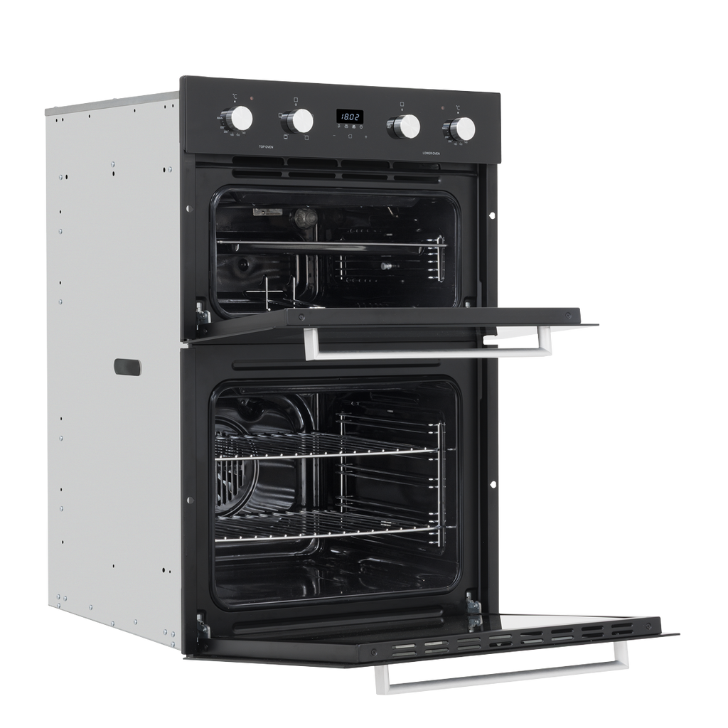 72cm Built-Under Double Oven, 74L Capacity, Energy Rating A – Black DH278