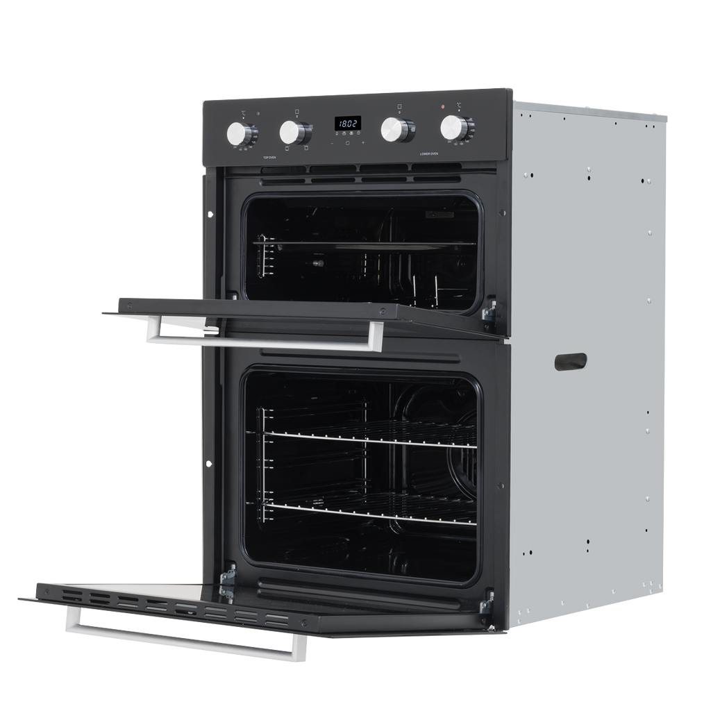 72cm Built-Under Double Oven, 74L Capacity, Energy Rating A – Black DH278