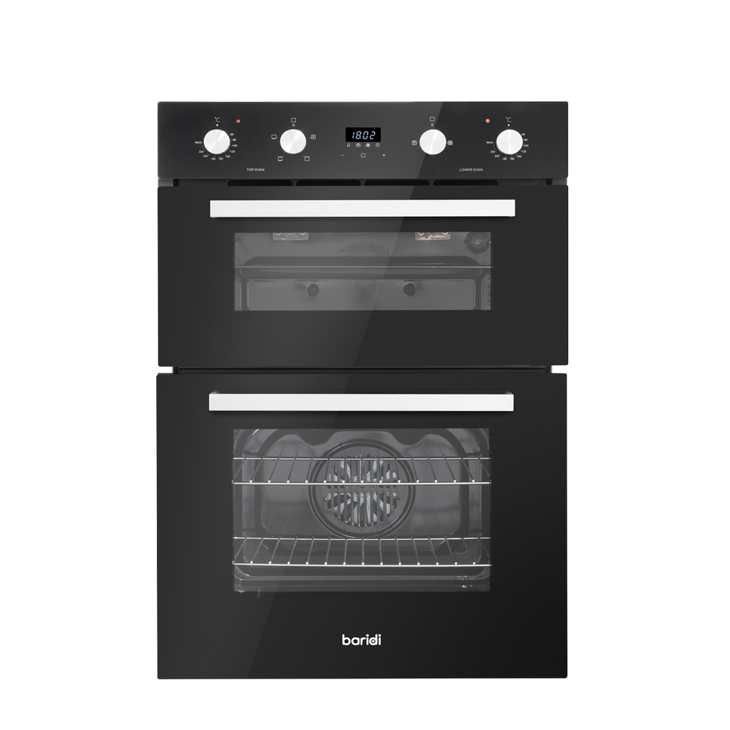 72cm Built-Under Double Oven, 74L Capacity, Energy Rating A – Black DH278
