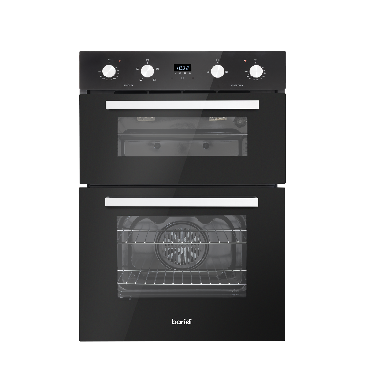 72cm Built-Under Double Oven, 74L Capacity, Energy Rating A – Black DH278
