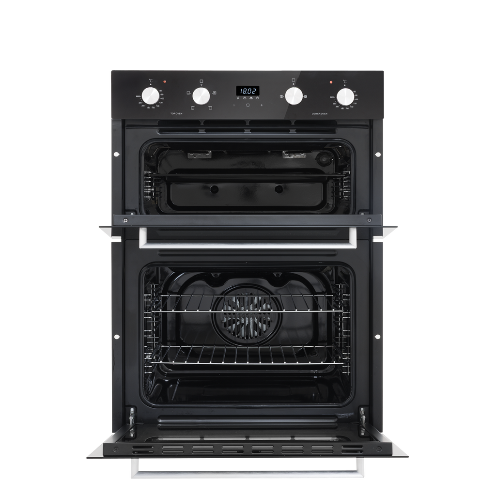 72cm Built-Under Double Oven, 74L Capacity, Energy Rating A – Black DH278