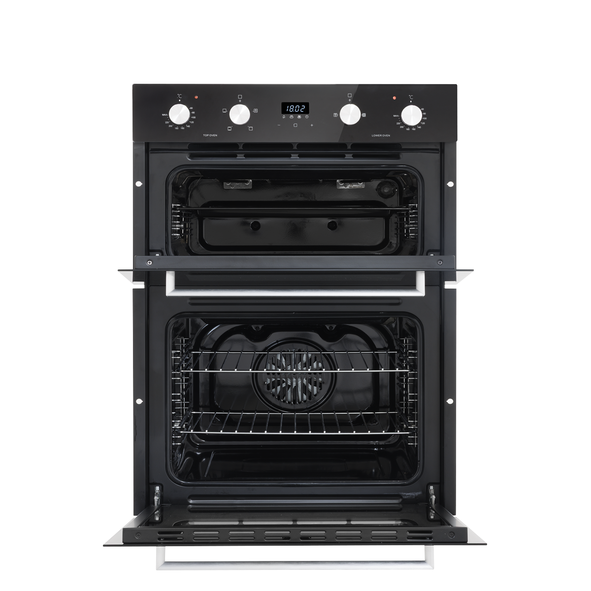 72cm Built-Under Double Oven, 74L Capacity, Energy Rating A – Black DH278