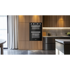 90cm Built-In Double Oven, 88L Capacity, Energy Rating A – Black DH279