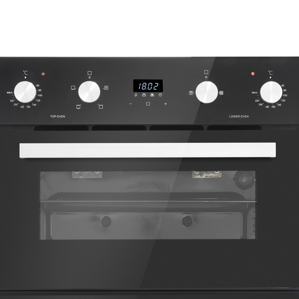 90cm Built-In Double Oven, 88L Capacity, Energy Rating A – Black DH279