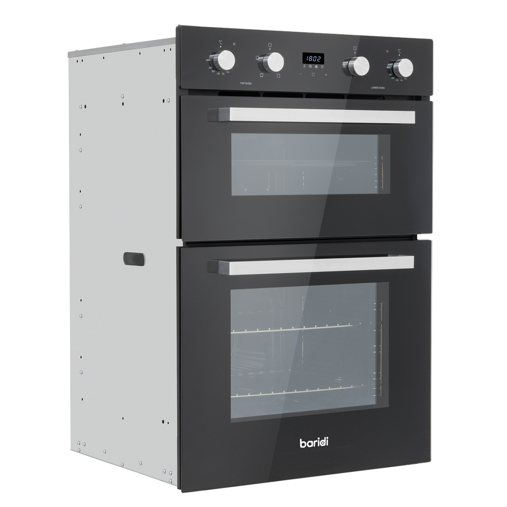 90cm Built-In Double Oven, 88L Capacity, Energy Rating A – Black DH279