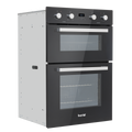 90cm Built-In Double Oven, 88L Capacity, Energy Rating A – Black DH279