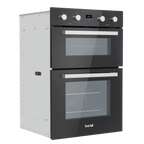 90cm Built-In Double Oven, 88L Capacity, Energy Rating A – Black DH279