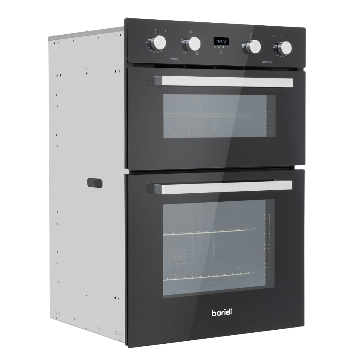 90cm Built-In Double Oven, 88L Capacity, Energy Rating A – Black DH279