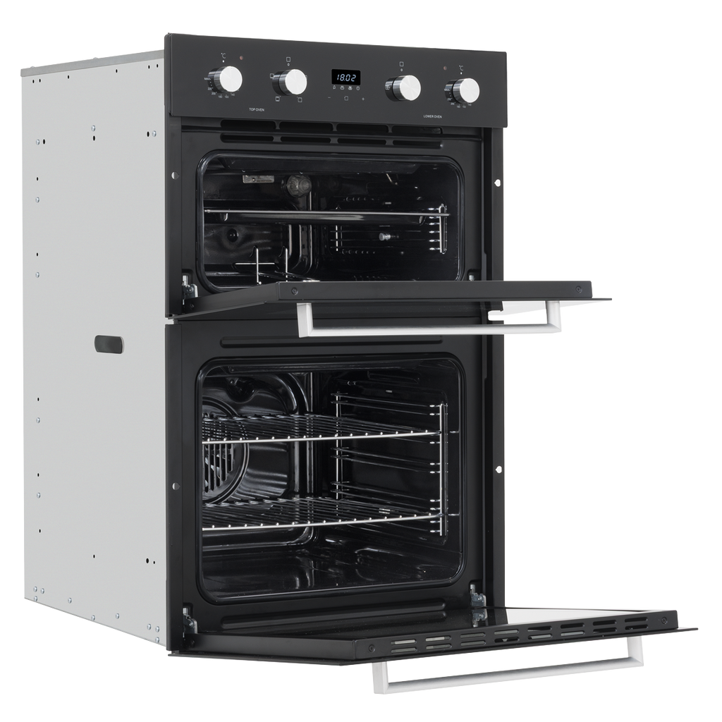 90cm Built-In Double Oven, 88L Capacity, Energy Rating A – Black DH279