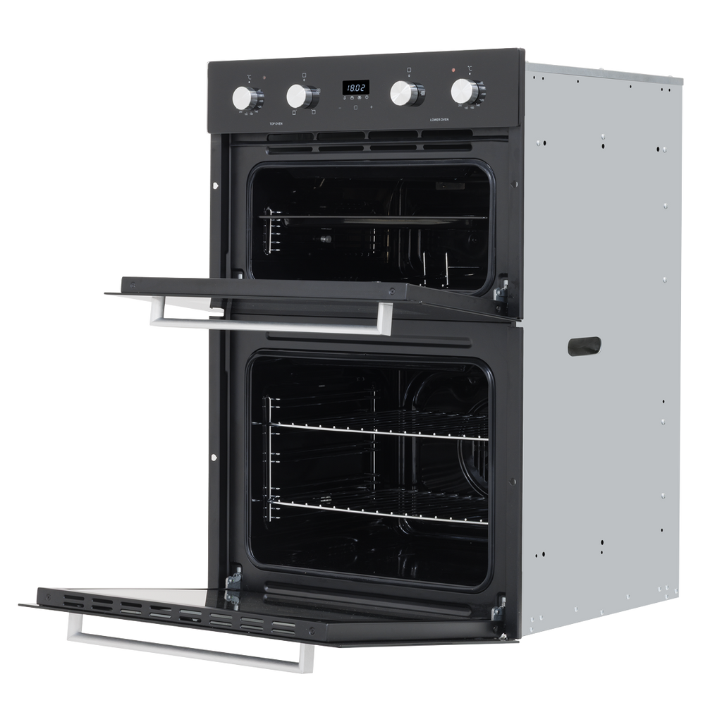 90cm Built-In Double Oven, 88L Capacity, Energy Rating A – Black DH279