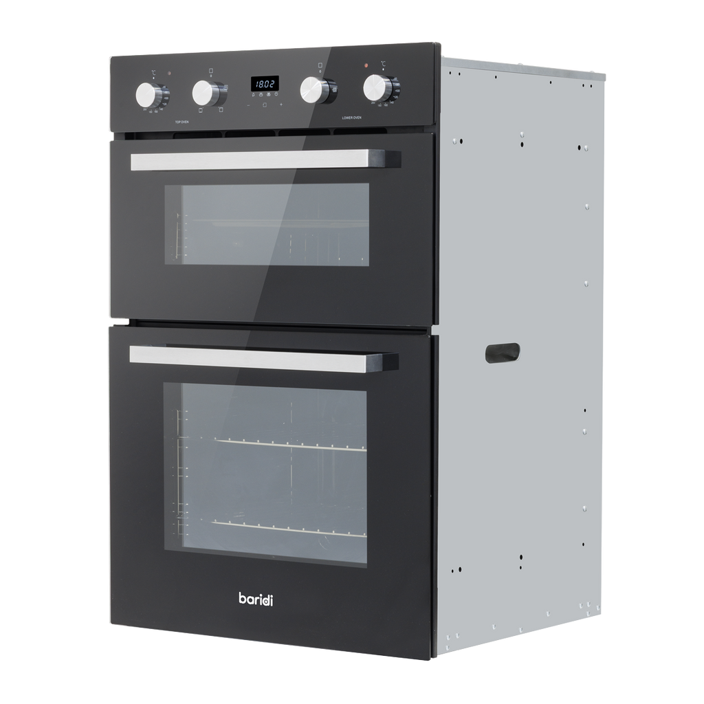 90cm Built-In Double Oven, 88L Capacity, Energy Rating A – Black DH279