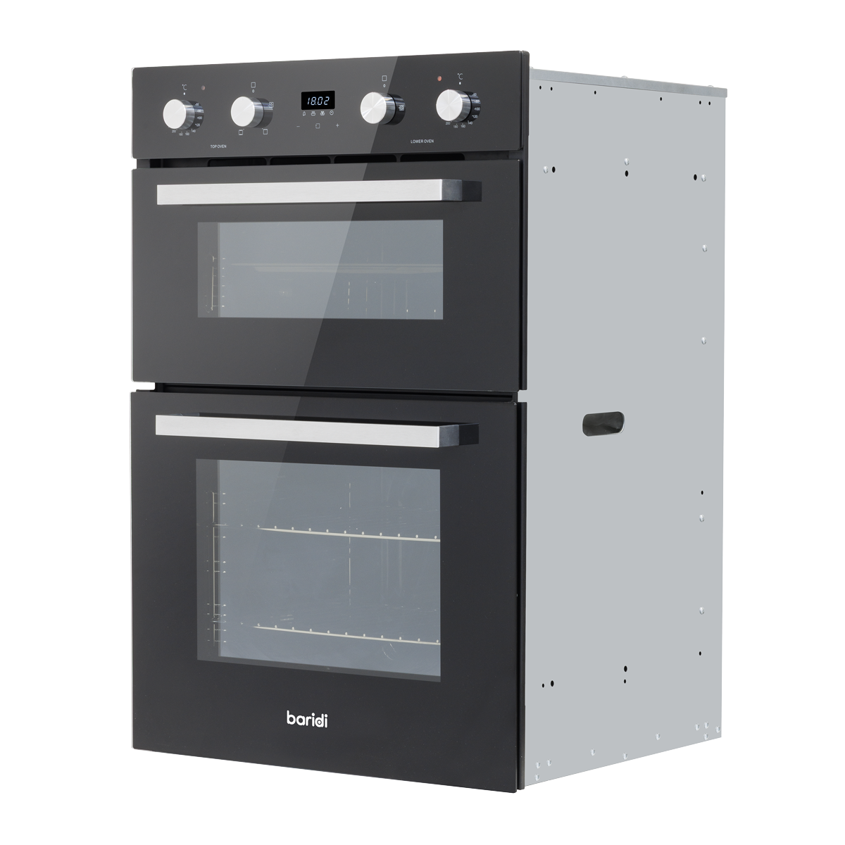 90cm Built-In Double Oven, 88L Capacity, Energy Rating A – Black DH279