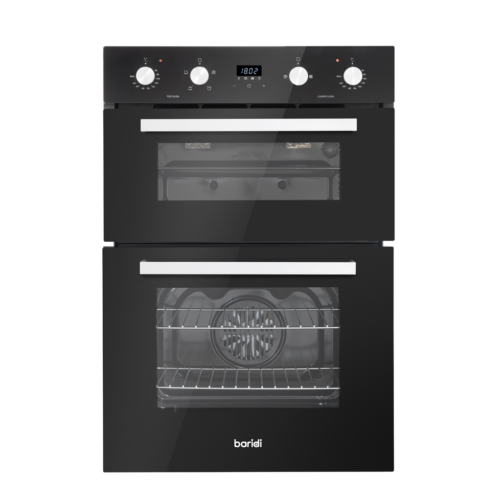 90cm Built-In Double Oven, 88L Capacity, Energy Rating A – Black DH279