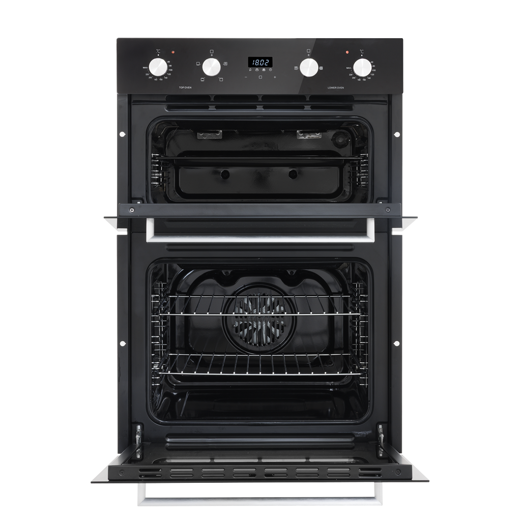 90cm Built-In Double Oven, 88L Capacity, Energy Rating A – Black DH279