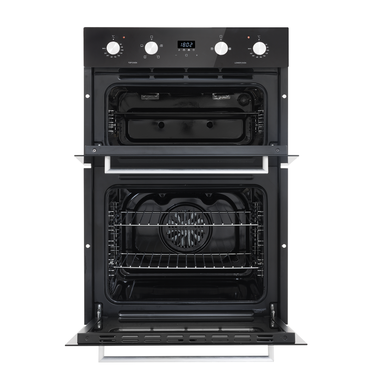 90cm Built-In Double Oven, 88L Capacity, Energy Rating A – Black DH279