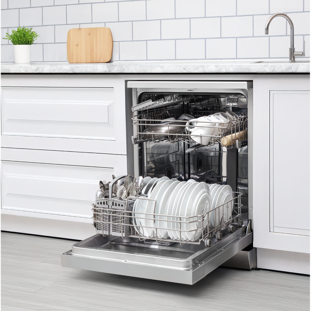 Regular Sized Freestanding Dishwasher 60cm Wide 13 Place Settings - Silver DH280