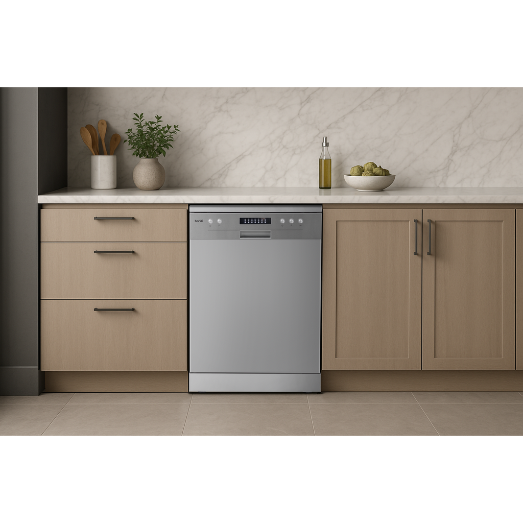 Regular Sized Freestanding Dishwasher 60cm Wide 13 Place Settings - Silver DH280