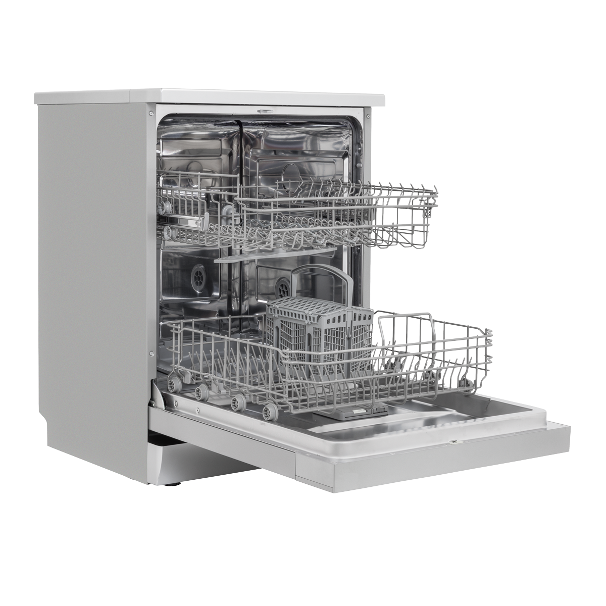 Regular Sized Freestanding Dishwasher 60cm Wide 13 Place Settings - Silver DH280
