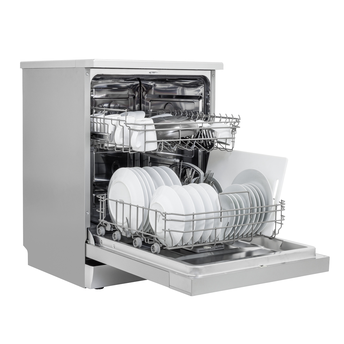 Regular Sized Freestanding Dishwasher 60cm Wide 13 Place Settings - Silver DH280