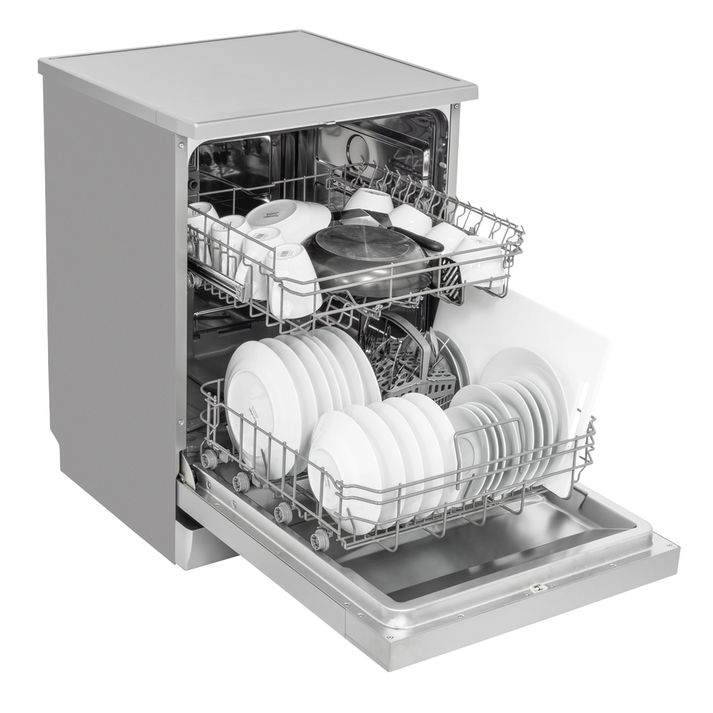 Regular Sized Freestanding Dishwasher 60cm Wide 13 Place Settings - Silver DH280