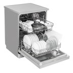 Regular Sized Freestanding Dishwasher 60cm Wide 13 Place Settings - Silver DH280