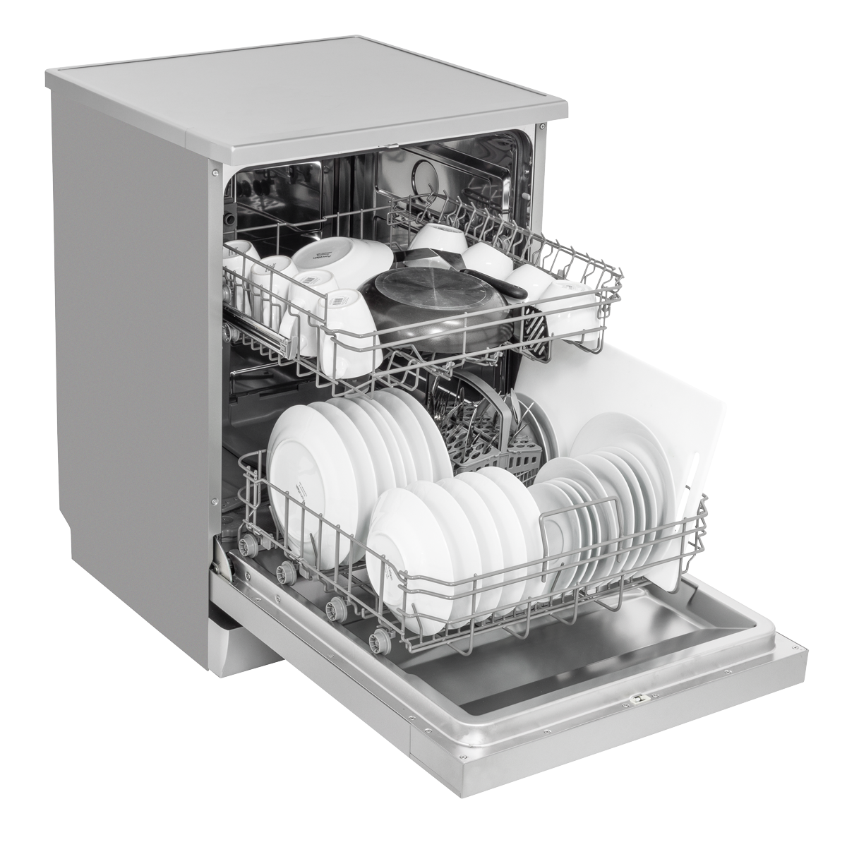 Regular Sized Freestanding Dishwasher 60cm Wide 13 Place Settings - Silver DH280