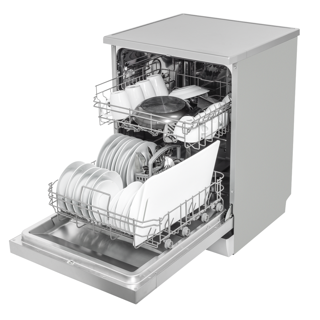 Regular Sized Freestanding Dishwasher 60cm Wide 13 Place Settings - Silver DH280