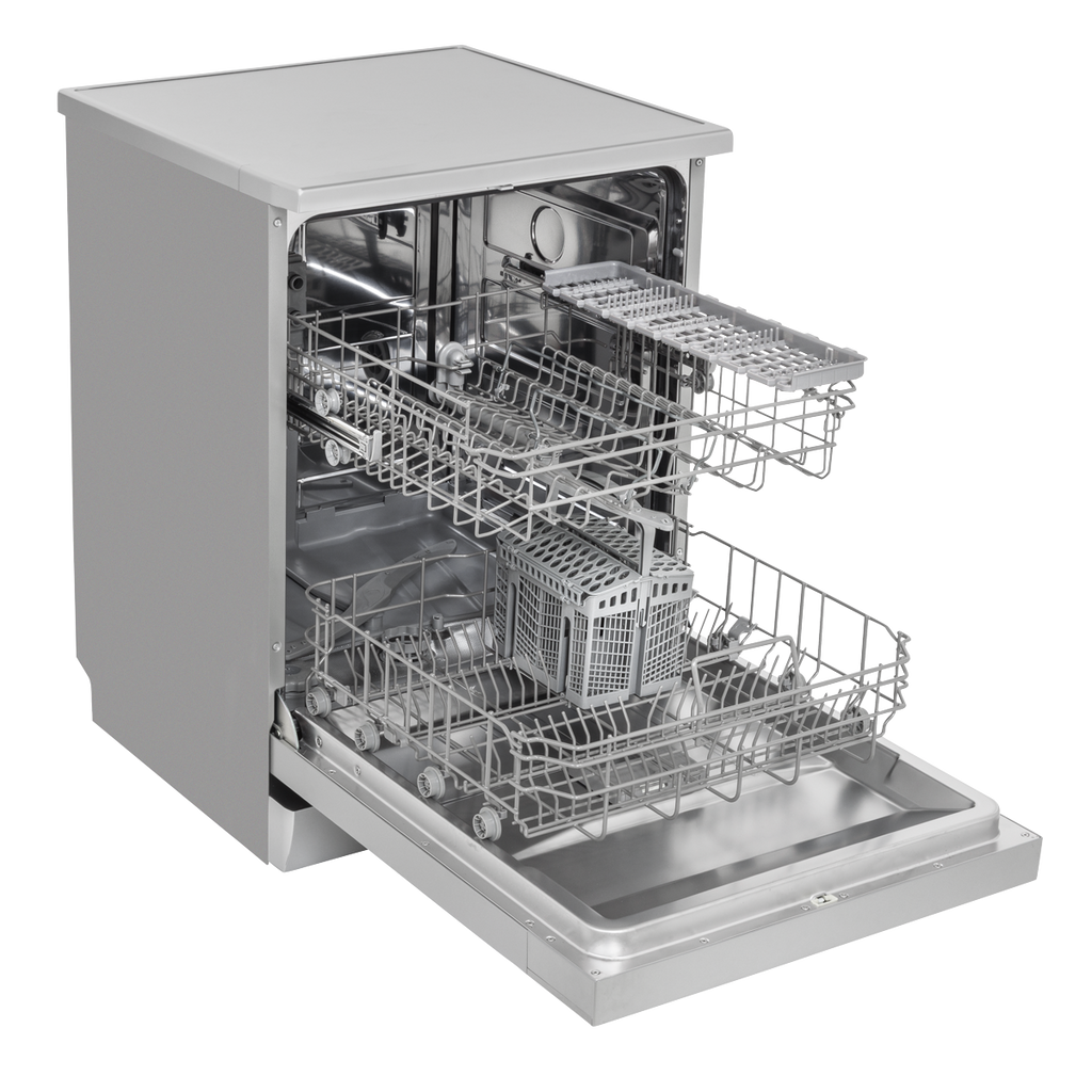 Regular Sized Freestanding Dishwasher 60cm Wide 13 Place Settings - Silver DH280