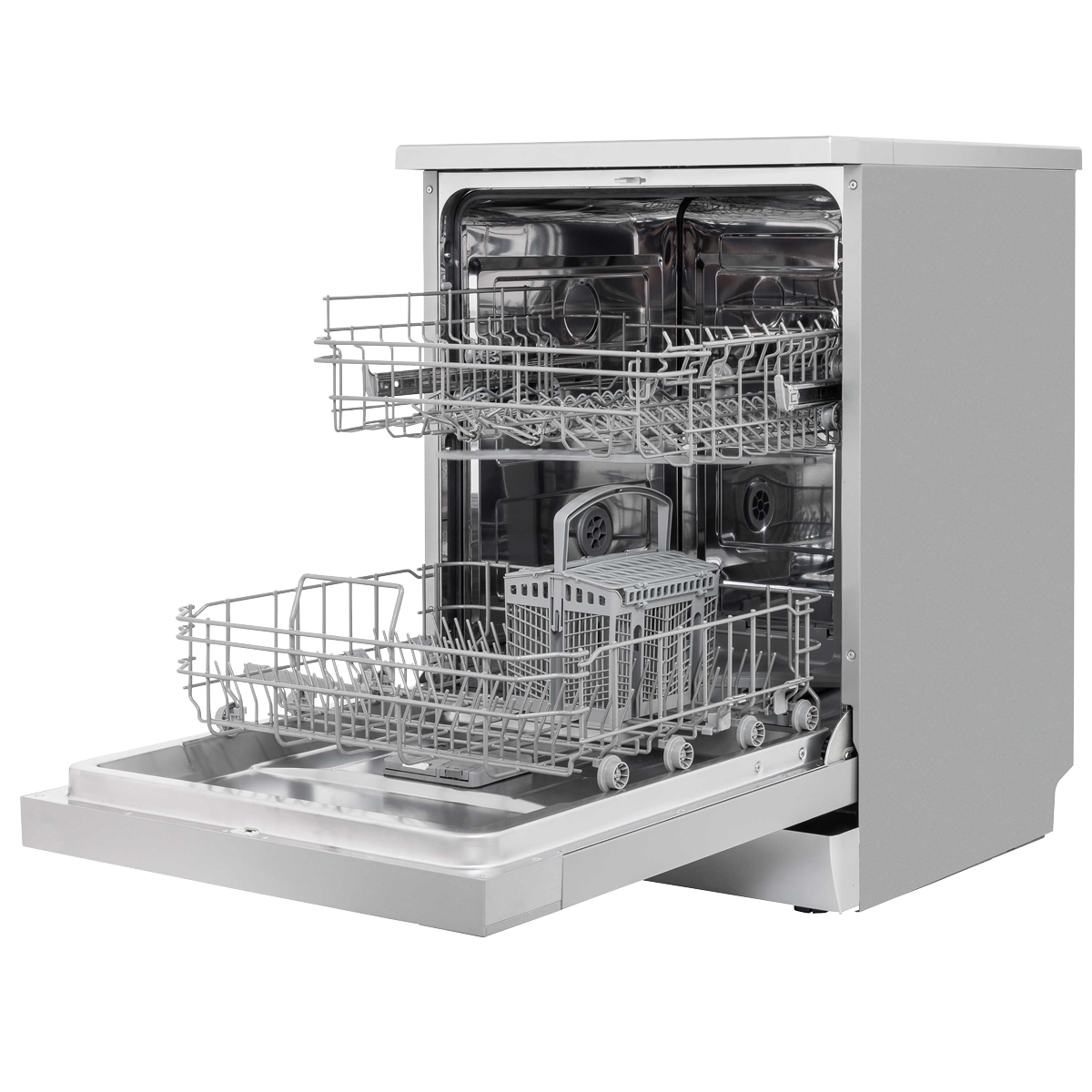 Regular Sized Freestanding Dishwasher 60cm Wide 13 Place Settings - Silver DH280