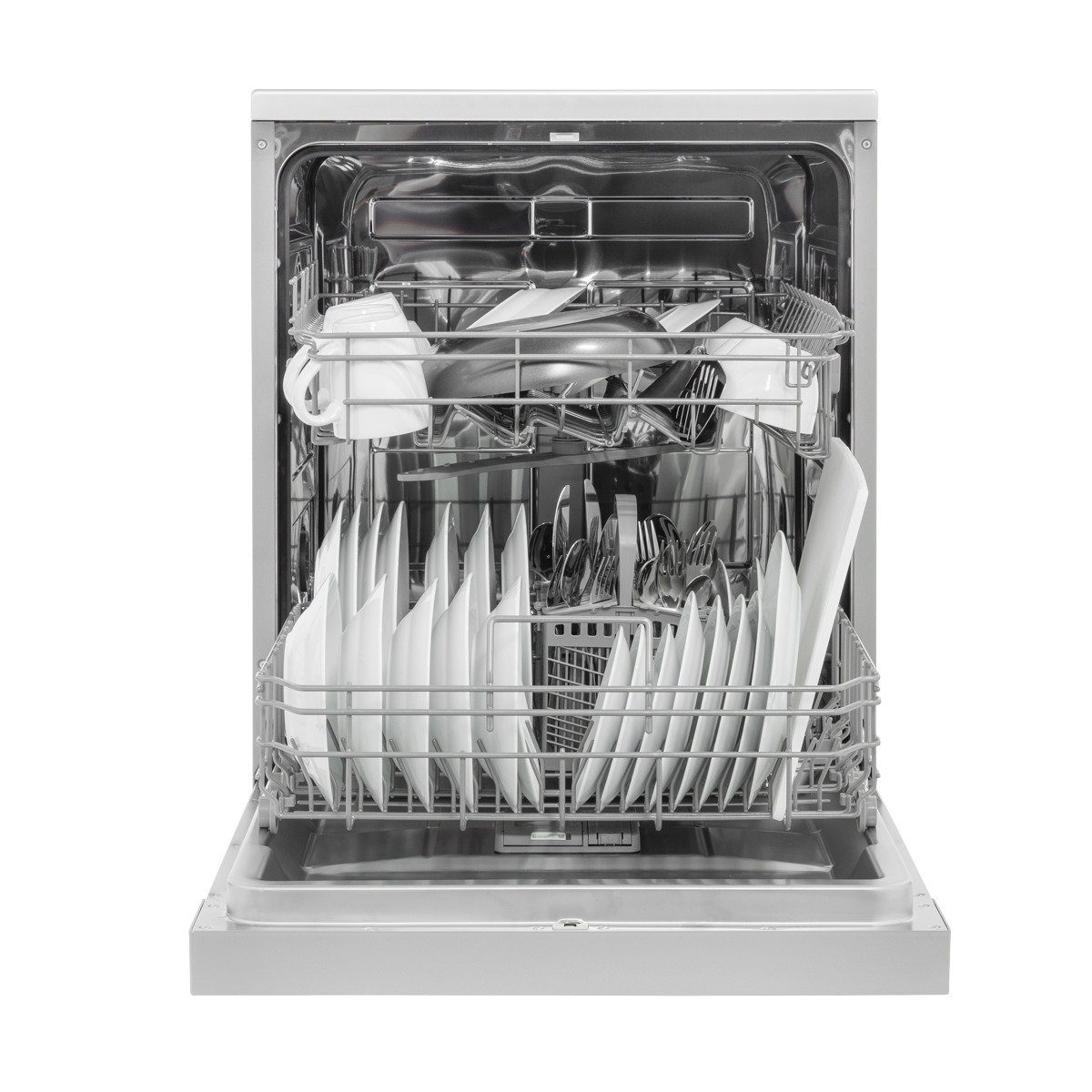 Regular Sized Freestanding Dishwasher 60cm Wide 13 Place Settings - Silver DH280