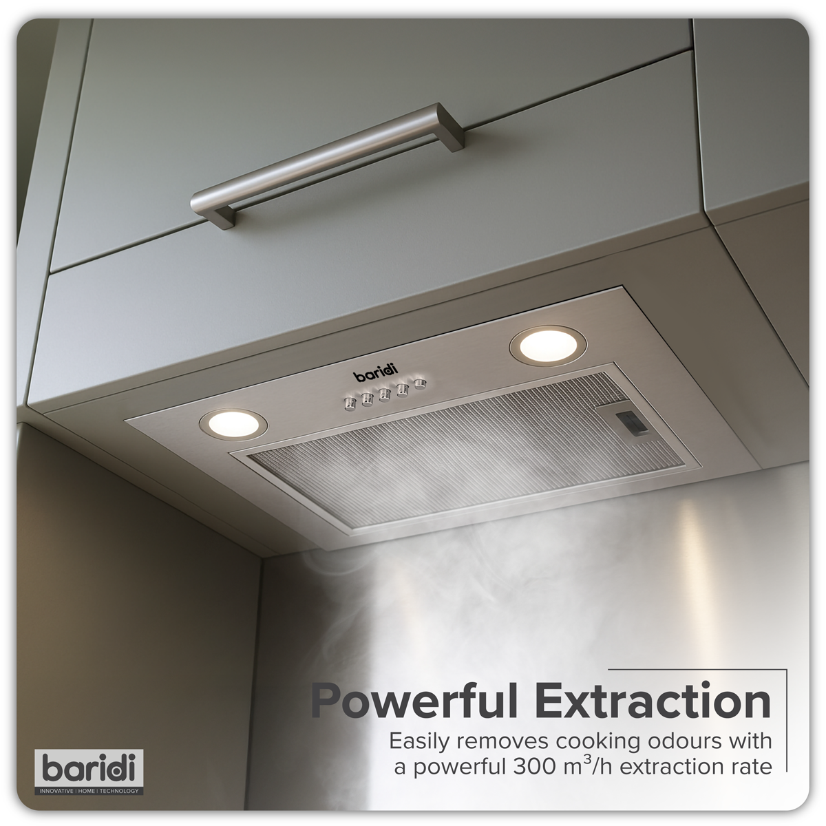 Cooker Hood with 5-Layer Filter 52cm - Stainless Steel DH284