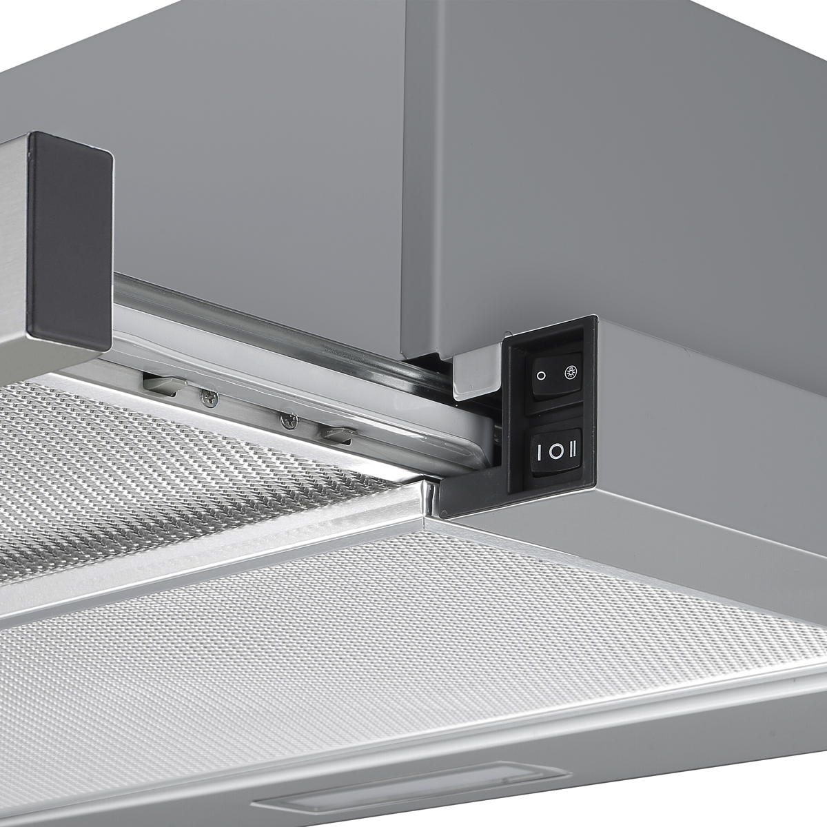 Telescopic Cooker Hood with Aluminium Filters 60cm - Stainless Steel DH286