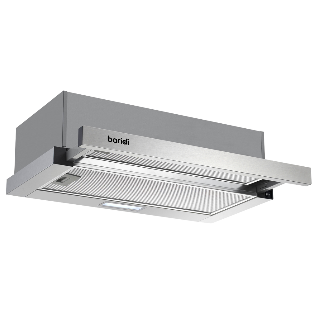 Telescopic Cooker Hood with Aluminium Filters 60cm - Stainless Steel DH286