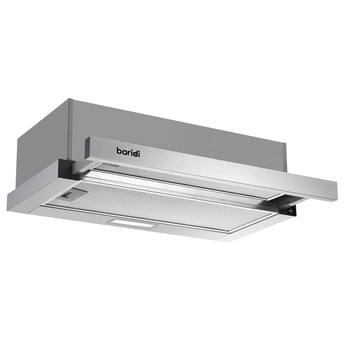 Telescopic Cooker Hood with Aluminium Filters 60cm - Stainless Steel DH286