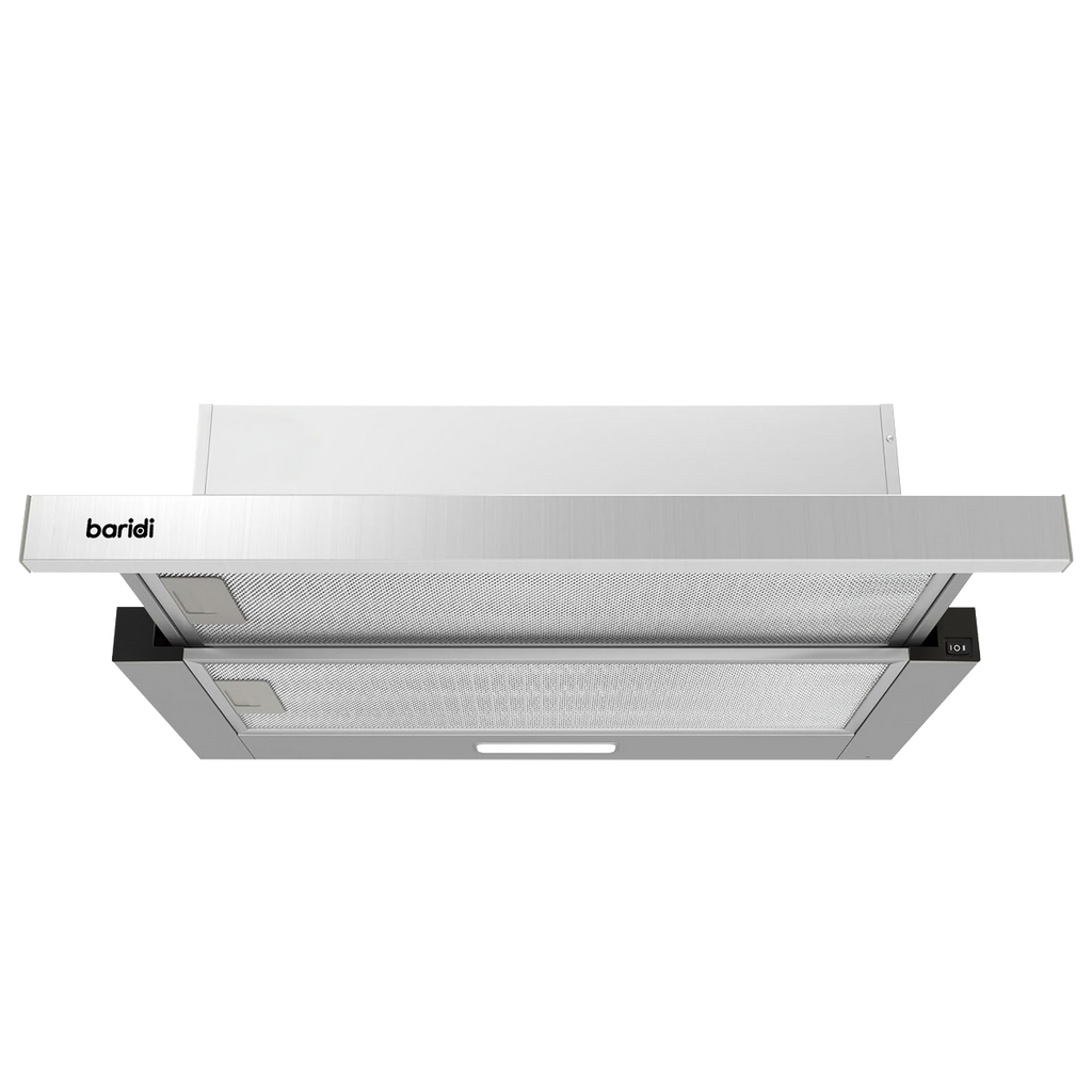 Telescopic Cooker Hood with Aluminium Filters 60cm - Stainless Steel DH286