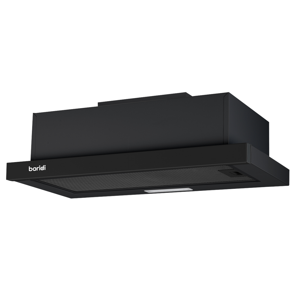 Telescopic Cooker Hood with Aluminium Filters 60cm - Black DH287