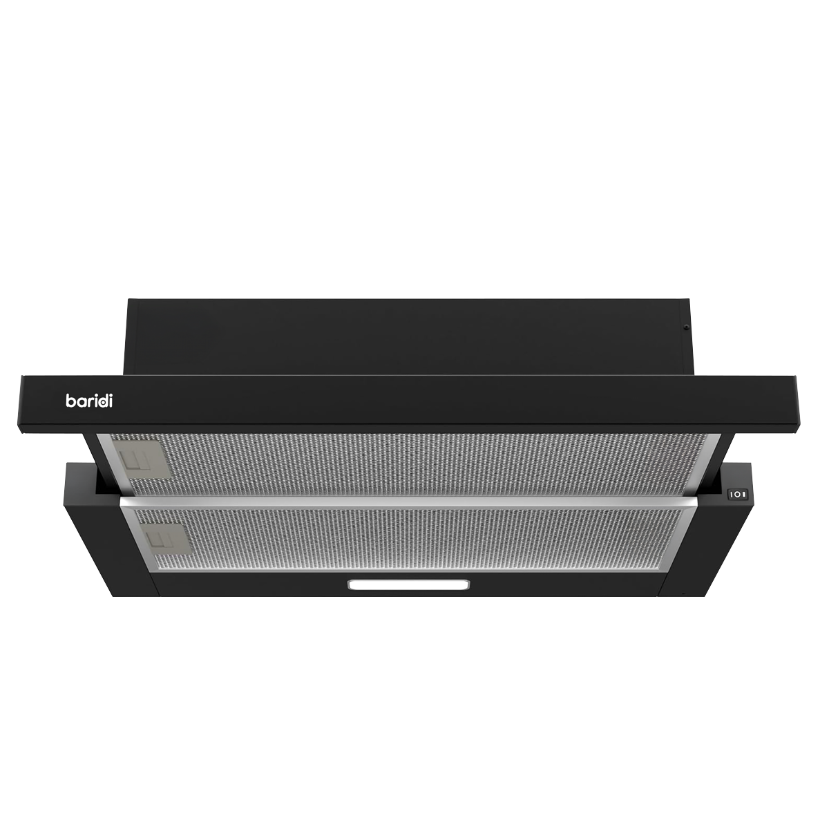 Telescopic Cooker Hood with Aluminium Filters 60cm - Black DH287