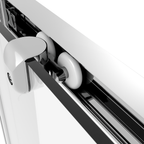 Sliding Shower Door 1000 x 1850mm, 6mm Tempered Glass, Reversible - Chrome DH292